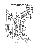 CONTROLS AND REAR PANEL Diagram and Parts List for AL2121WW0  Whirlpool Washer