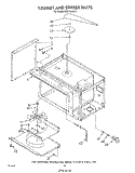 CABINET AND STIRRER Diagram and Parts List for RM778PXT2  Whirlpool Microwave Oven Combo