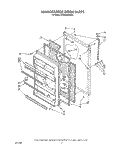REFRIGERATOR DOOR Diagram and Parts List for ET20GMXWW00  Whirlpool Refrigerator