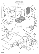 UNIT Diagram and Parts List for GD25SFCHS11  Whirlpool Refrigerator