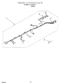 WIRING HARNESS Diagram and Parts List for LCR7244HQ1  Whirlpool Washer