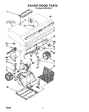 SECTION Diagram and Parts List for RH8348XLS  Whirlpool Range Hood