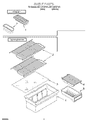 SHELF, LIT/OPTIONAL Diagram and Parts List for 8ET14GKXFN01  Whirlpool Refrigerator