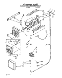 ICEMAKER Diagram and Parts List for KSRS22QAWH00  KitchenAid Refrigerator