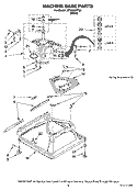 MACHINE BASE PARTS Diagram and Parts List for ATW4300TQ0  Whirlpool Washer