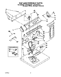 SECTION Diagram and Parts List for LEC6848AZ1  Whirlpool Dryer