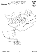 LATCH AND VENT, LITERATURE Diagram and Parts List for KEBI200BBL2  KitchenAid Wall Oven