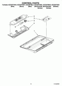 CONTROL PARTS Diagram and Parts List for KSCS25FVBT01  KitchenAid Refrigerator