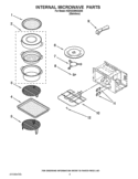 INTERNAL MICROWAVE PARTS Diagram and Parts List for KEHU309SSS06  KitchenAid Microwave Oven Combo