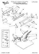 SECTION Diagram and Parts List for LEV7646DZ1  Whirlpool Dryer