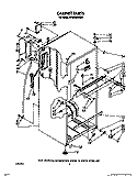 CABINET Diagram and Parts List for RT18EKRXW00  Roper Refrigerator