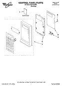 CONTROL PANEL PARTS Diagram and Parts List for GH4155XPS1  Whirlpool Microwave