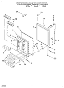 REFRIGERATOR DOOR Diagram and Parts List for KTRS25KGBL3  KitchenAid Refrigerator