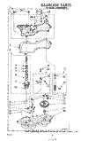GEARCASE Diagram and Parts List for LA6800XKW0  Whirlpool Washer