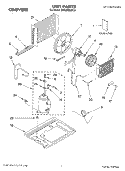 UNIT, LITERATURE Diagram and Parts List for CVAC062XL0  Whirlpool Air Conditioner