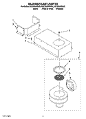 BLOWER UNIT PARTS, OPTIONAL PARTS Diagram and Parts List for KECD866RSS02  KitchenAid Cooktop