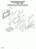 DOOR AND RACK PARTS, OPTIONAL PARTS (NOT INCLUDED) Diagram and Parts List for RS160LXTQ1  Whirlpool Range