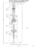BASKET DRIVE AND BRAKE Diagram and Parts List for LA7000XPW0  Whirlpool Washer