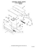 CONTROL PANEL PARTS Diagram and Parts List for KEBS207BSS00  KitchenAid Wall Oven