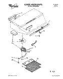 SECTION Diagram and Parts List for RH4936XWQ1  Whirlpool Range Hood