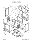 CHASSIS PARTS Diagram and Parts List for WFG114SWQ1  Whirlpool Range
