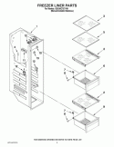 FREEZER LINER PARTS Diagram and Parts List for GSS30C7EYY01  Whirlpool Refrigerator