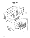 CABINET Diagram and Parts List for R1011  Whirlpool Air Conditioner