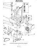 DRIVE Diagram and Parts List for LA6700XKW1  Whirlpool Washer