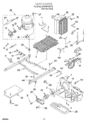 UNIT Diagram and Parts List for KSRS25FGSS11  KitchenAid Refrigerator