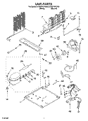 UNIT PARTS Diagram and Parts List for ET8MTKXKT00  Whirlpool Refrigerator