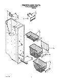 FREEZER LINER Diagram and Parts List for 4ED22DWXTN01  Whirlpool Refrigerator