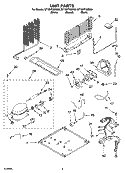 UNIT PARTS Diagram and Parts List for GT1SHTXMB00  Whirlpool Refrigerator