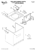 TOP AND CONSOLE, LITERATURE Diagram and Parts List for LSB6300LW0  Whirlpool Washer