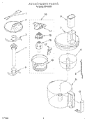 SECTION Diagram and Parts List for KFP450WH  KitchenAid Food Processor