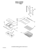 SHELF PARTS Diagram and Parts List for EB9SHKXVQ05  Whirlpool Refrigerator