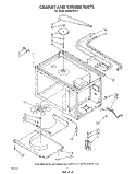 CABINET AND STIRRER Diagram and Parts List for MW8650XS3  Whirlpool Microwave