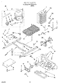 UNIT Diagram and Parts List for 6ED22DQXDW01  Whirlpool Refrigerator