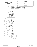 MOTOR AND DRIVE , LITERATURE Diagram and Parts List for NC800AV1  Whirlpool Trash Compactor
