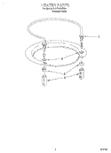 HEATER Diagram and Parts List for KUDC24SESS5  KitchenAid Dishwasher