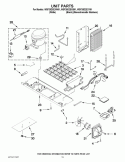 UNIT PARTS Diagram and Parts List for WSF26D2EXW01  Whirlpool Refrigerator