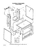 EXTERNAL OVEN Diagram and Parts List for FGP315VW4  Roper Range