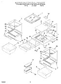 REFRIGERATOR SHELF Diagram and Parts List for ED20DFXEN01  Whirlpool Refrigerator