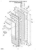 REFRIGERATOR DOOR Diagram and Parts List for KSSS48MAX03  KitchenAid Refrigerator