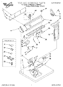 SECTION Diagram and Parts List for LER5634EQ0  Whirlpool Dryer
