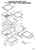 REFRIGERATOR SHELF PARTS Diagram and Parts List for GS6SHEXNQ02  Whirlpool Refrigerator