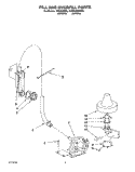 FILL AND OVERFILL Diagram and Parts List for KUDD230B0  KitchenAid Dishwasher