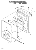 REFRIGERATOR DOOR PARTS Diagram and Parts List for GR2FHMXPS02  Whirlpool Refrigerator