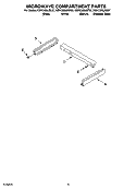 MICROWAVE COMPARTMENT PARTS Diagram and Parts List for KEHC309JSS07  KitchenAid Microwave Oven Combo