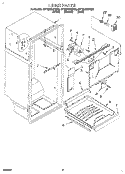 LINER Diagram and Parts List for 8ET22DKXDN00  Whirlpool Refrigerator