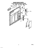 INNER DOOR Diagram and Parts List for DU980QPDB5  Whirlpool Dishwasher